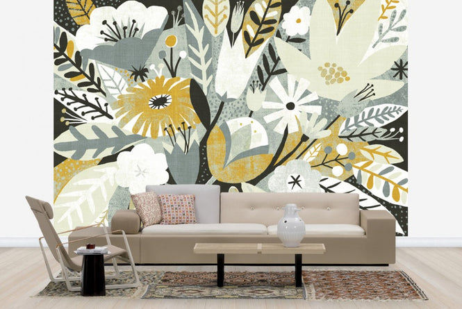 PHOTOWALL / Vintage Bouquet Yellow (e23470)