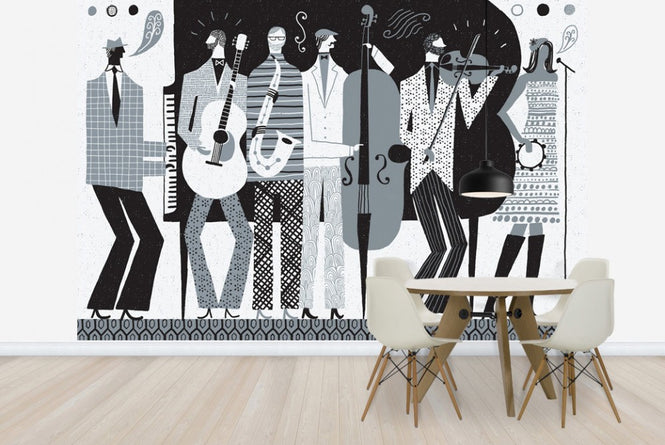 PHOTOWALL / The Band Black and White (e23477)