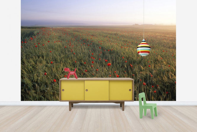 PHOTOWALL / Dreamy Fields of Poppies (e23508)
