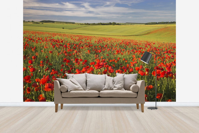 PHOTOWALL / Sea of Poppies (e23529)
