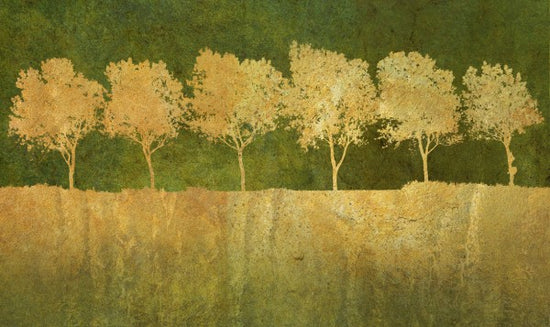 PHOTOWALL / Golden Tree Silhouettes (e23725)