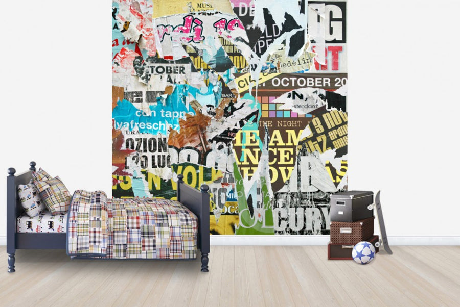 PHOTOWALL / Old Torn Posters (e40156)