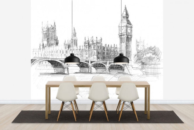 PHOTOWALL / Big Ben in Black Lead (e40170)