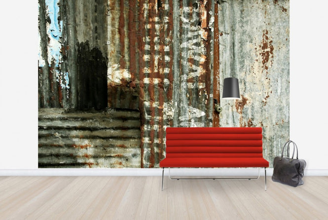 PHOTOWALL / Corrugated Iron Sheeting (e40189)