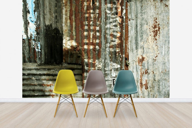 PHOTOWALL / Corrugated Iron Sheeting (e40189)