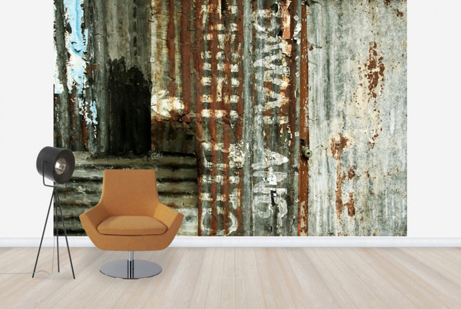 PHOTOWALL / Corrugated Iron Sheeting (e40189)