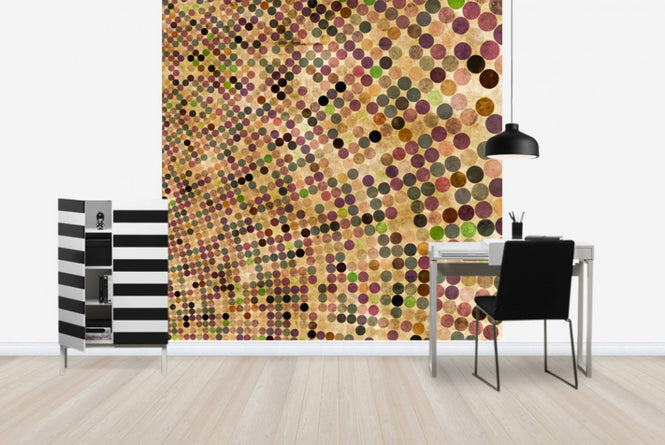 PHOTOWALL / Dotted Curved Lines (e40193)
