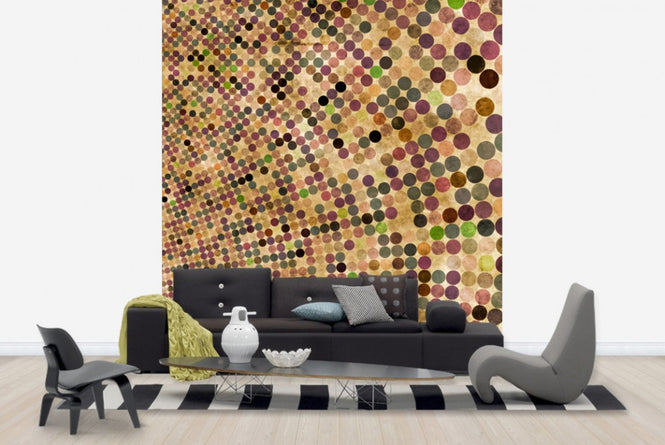 PHOTOWALL / Dotted Curved Lines (e40193)