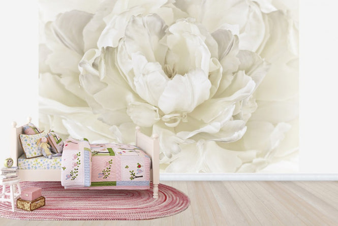 PHOTOWALL / Ivory White Double Tulip (e23729)