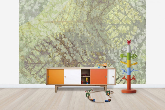 PHOTOWALL / Light Leaf Pattern (e23732)