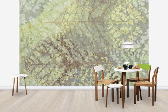 PHOTOWALL / Light Leaf Pattern (e23732)