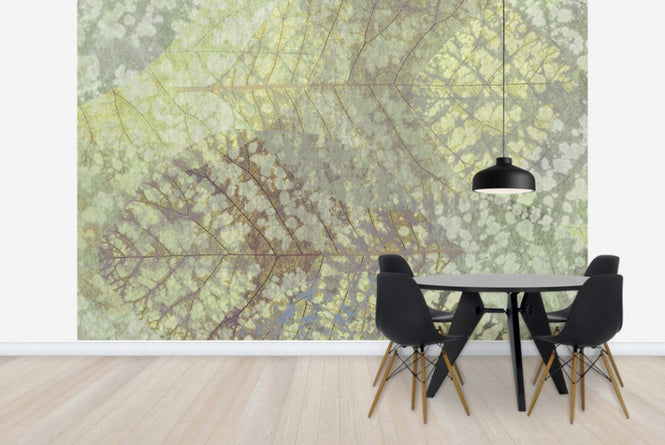 PHOTOWALL / Light Leaf Pattern (e23732)