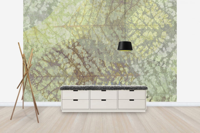 PHOTOWALL / Light Leaf Pattern (e23732)