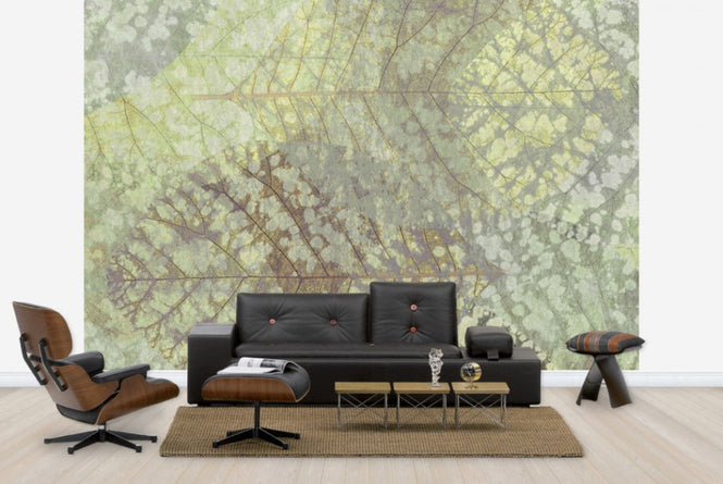 PHOTOWALL / Light Leaf Pattern (e23732)