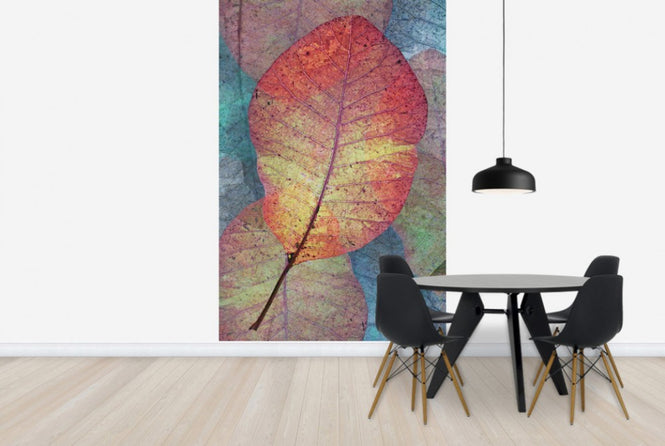 PHOTOWALL / Read Leaf Pattern (e23742)
