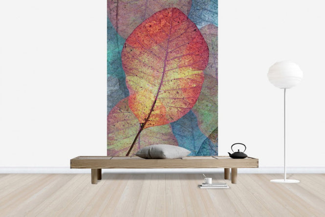 PHOTOWALL / Read Leaf Pattern (e23742)