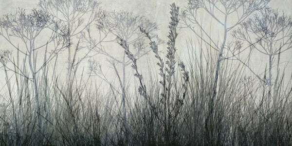 PHOTOWALL / Wildflowers Lining the Trail - Bluegrey (e23757)