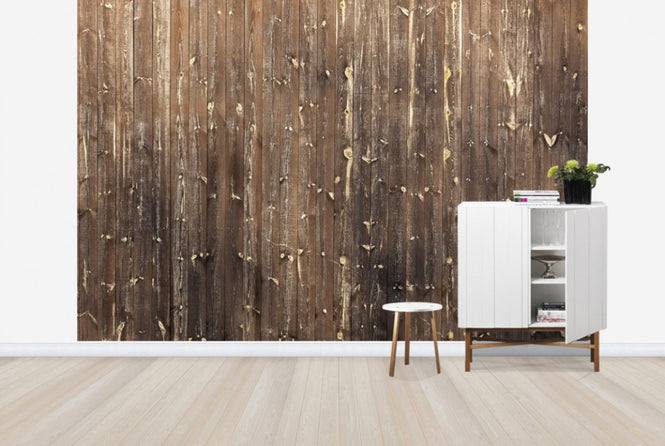 PHOTOWALL / Brown Wooden Wall (e23779)
