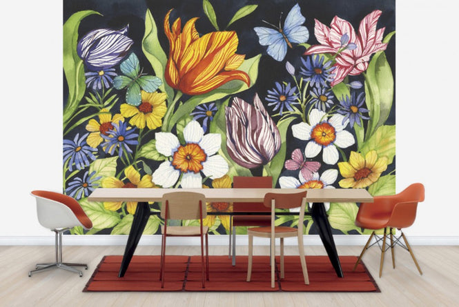 PHOTOWALL / Floral Noir (e23860)