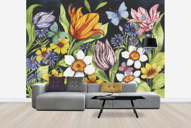 PHOTOWALL / Floral Noir (e23860)