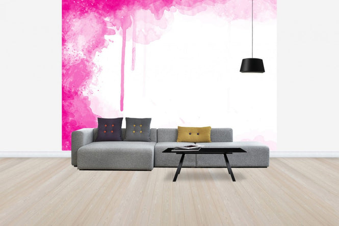 PHOTOWALL / Fuchsia Watercolor (e23944)