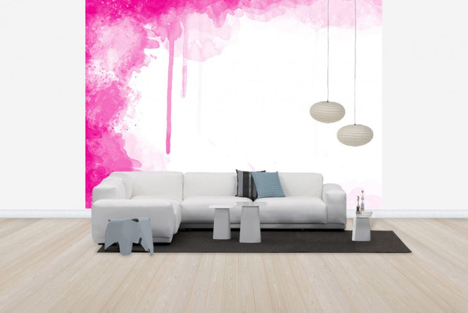 PHOTOWALL / Fuchsia Watercolor (e23944)