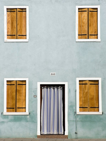 PHOTOWALL / Facade with Closed Shutters (e23977)