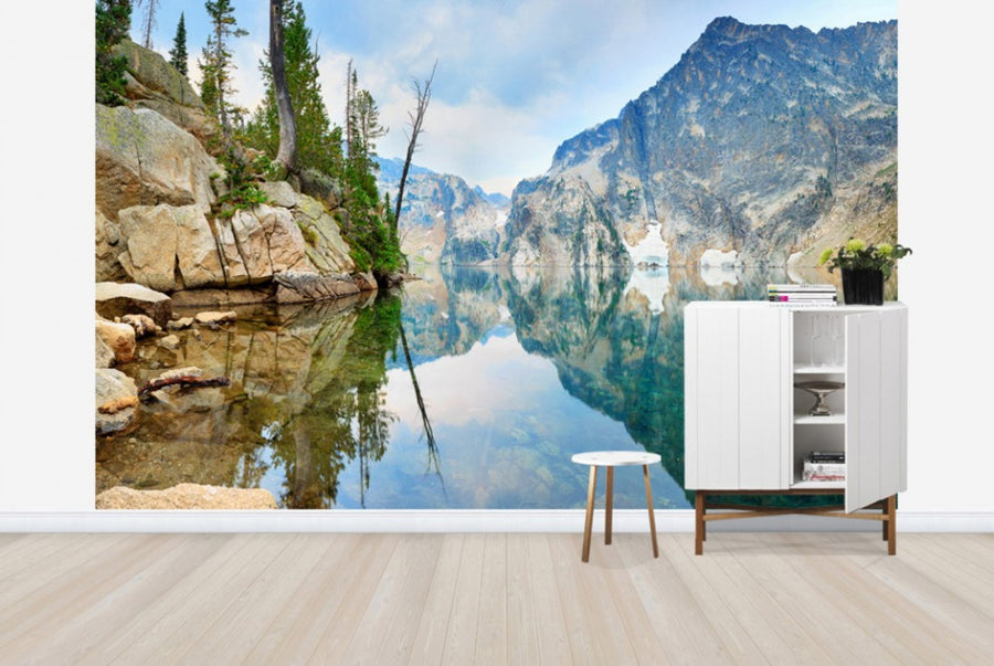 PHOTOWALL / Mountain Lake with Mirror Reflection (e24033)