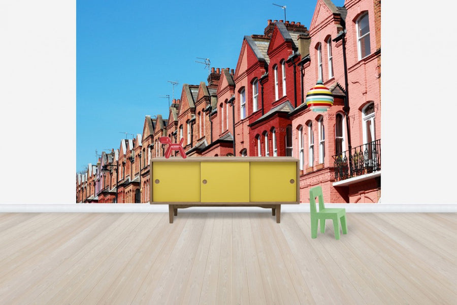 PHOTOWALL / Coral-Colored Houses in London (e24152)