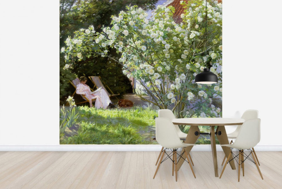 PHOTOWALL / Kroyer,Peder Severin - The Artist's Wife in the Garden at Skagen (e24172)