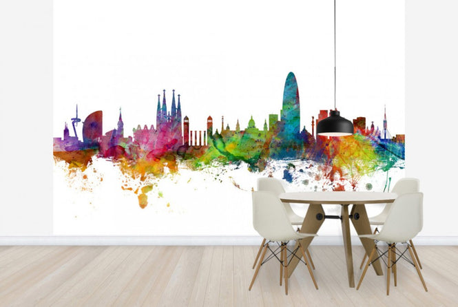 PHOTOWALL / Barcelona Skyline (e24174)