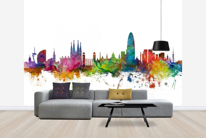 PHOTOWALL / Barcelona Skyline (e24174)