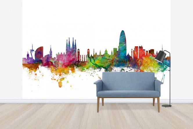PHOTOWALL / Barcelona Skyline (e24174)