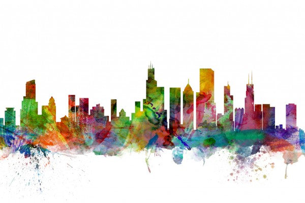 PHOTOWALL / Chicago Skyline (e24176)