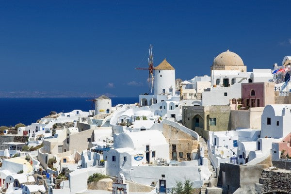 PHOTOWALL / White Houses and Azure Blue Sea (e24198)