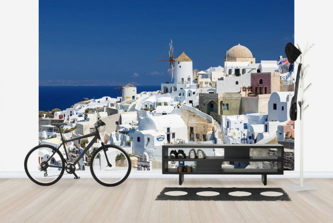 PHOTOWALL / White Houses and Azure Blue Sea (e24198)