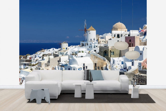 PHOTOWALL / White Houses and Azure Blue Sea (e24198)