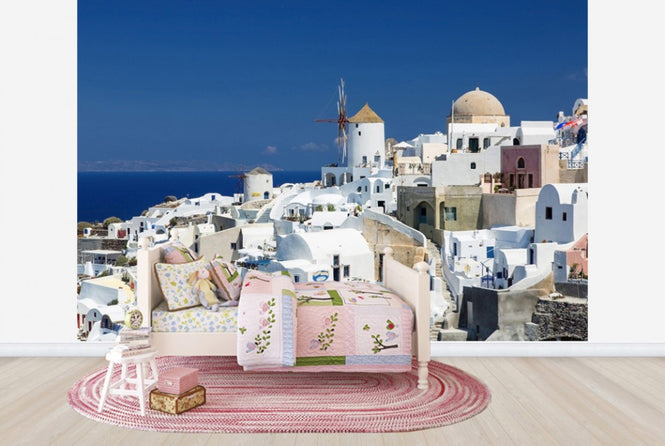 PHOTOWALL / White Houses and Azure Blue Sea (e24198)