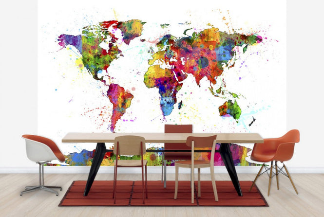 PHOTOWALL / Paint Splashes Map 2 (e24211)