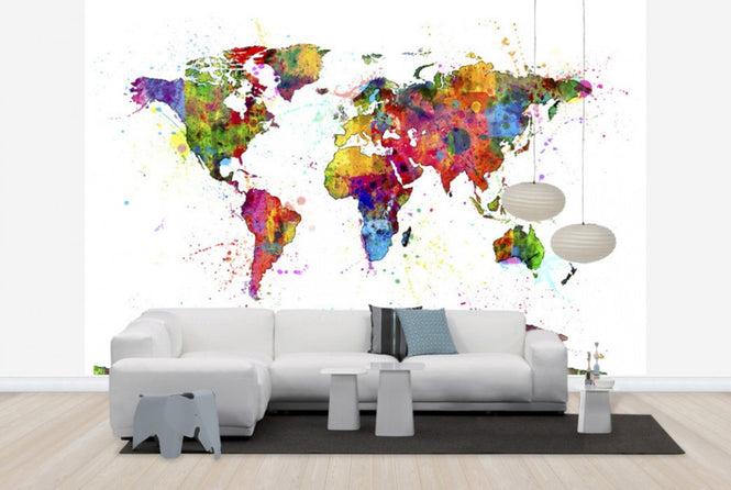 PHOTOWALL / Paint Splashes Map 2 (e24211)