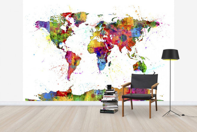 PHOTOWALL / Paint Splashes Map 2 (e24211)