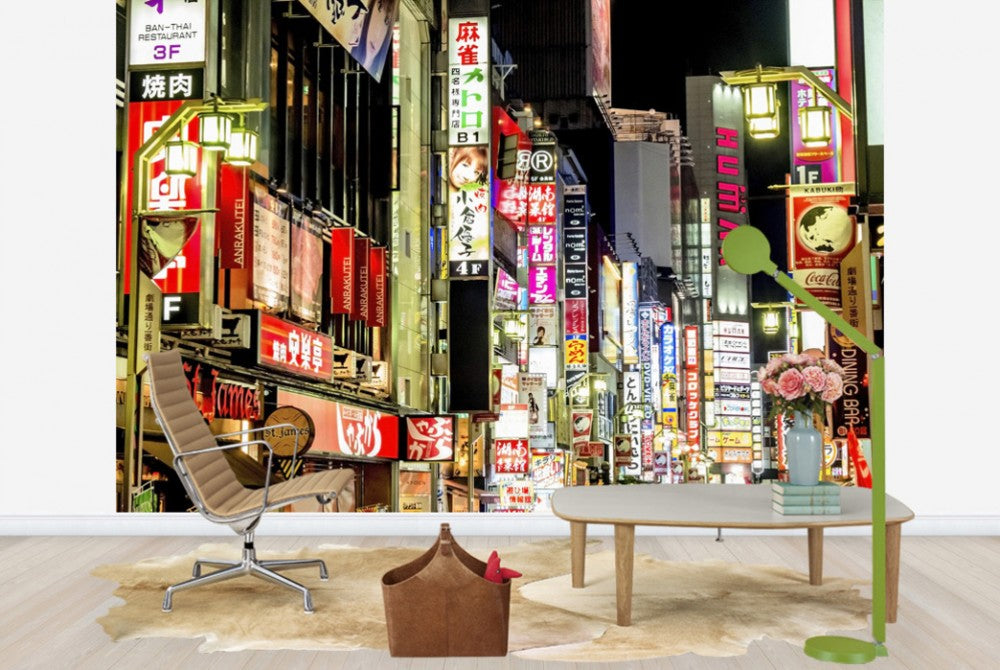PHOTOWALL / Nightstreet in Tokyo (e24318) | 輸入壁紙専門店 WALPA