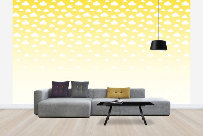 PHOTOWALL / Cumulus - Yellow (e24383)