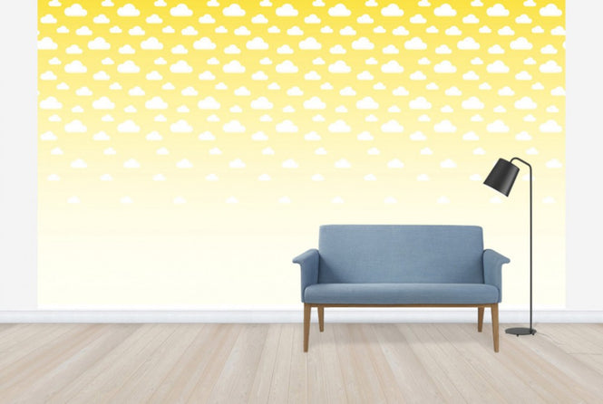 PHOTOWALL / Cumulus - Yellow (e24383)