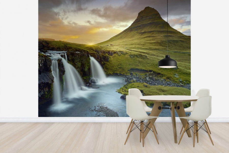 PHOTOWALL / Three Waterfalls - Iceland (e24315)
