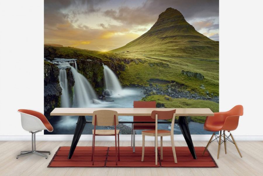 PHOTOWALL / Three Waterfalls - Iceland (e24315)