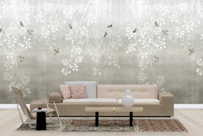 PHOTOWALL / Bohemian Birds - Beige (e24467)