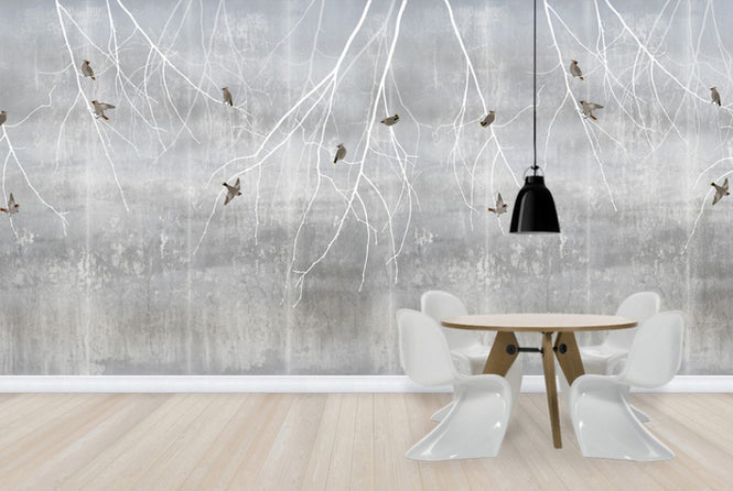 PHOTOWALL / Bohemian Birds - Pale Blue (e24468)