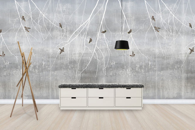 PHOTOWALL / Bohemian Birds - Pale Blue (e24468)