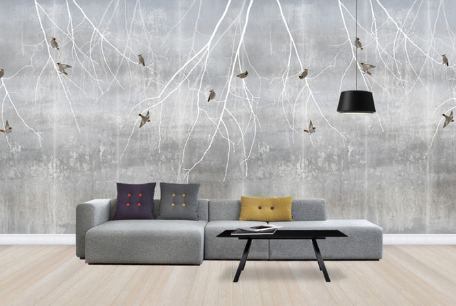 PHOTOWALL / Bohemian Birds - Pale Blue (e24468)